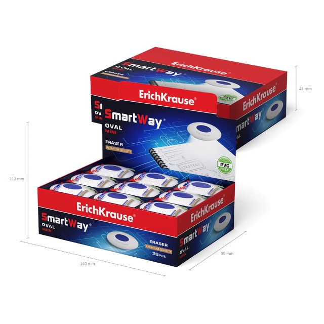Ластик EK Smart Mini Oval овальный (с центровкой) Превью 3