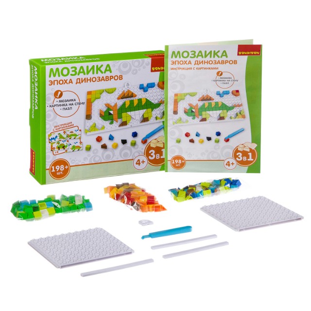 Игра Мозаика Эпоха динозавров 198 дет. Превью 1