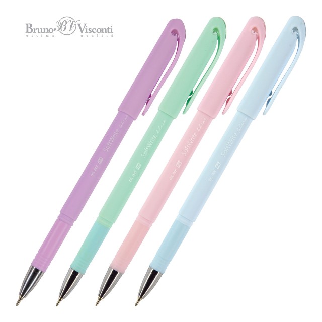 Ручка шариковая синяя BV SoftWrite Zefir 0.5 мм