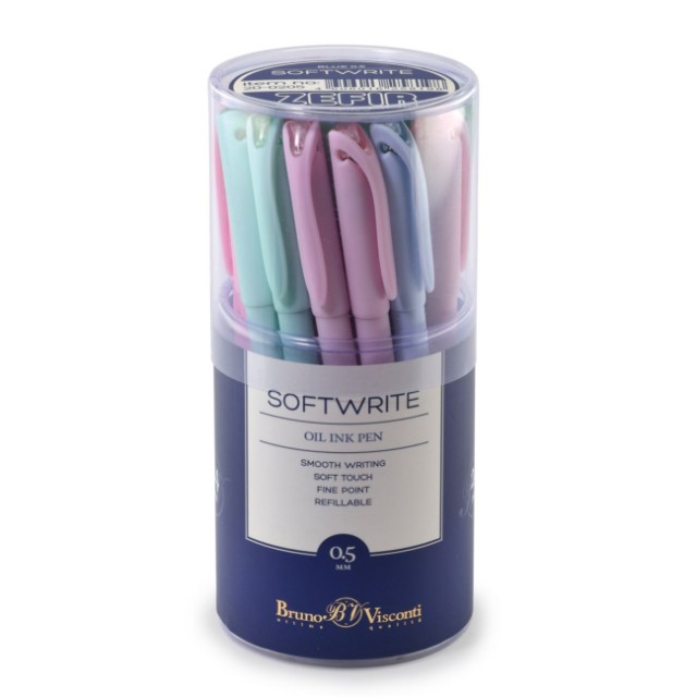 Ручка шариковая синяя BV SoftWrite Zefir 0.5 мм Превью 2