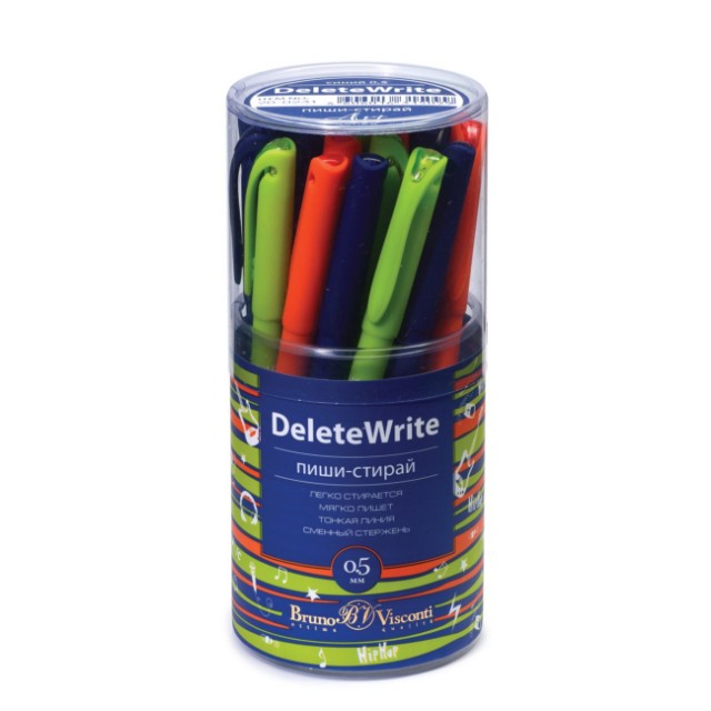 Ручка гелевая Пиши-стирай синяя BV Delete Write Art Музыка Превью 3