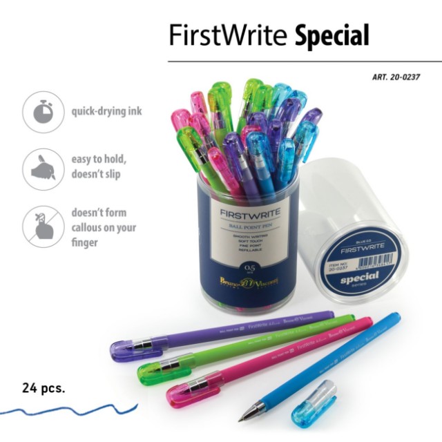 Ручка шариковая синяя BV FirstWrite Special 0.5мм Превью 2