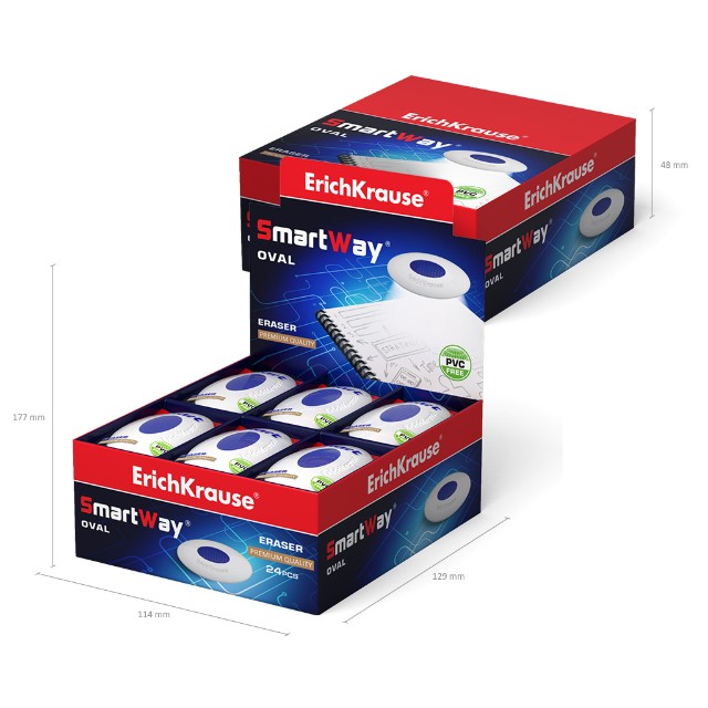 Ластик EK Smart Oval овальный (с центровкой) Превью 4