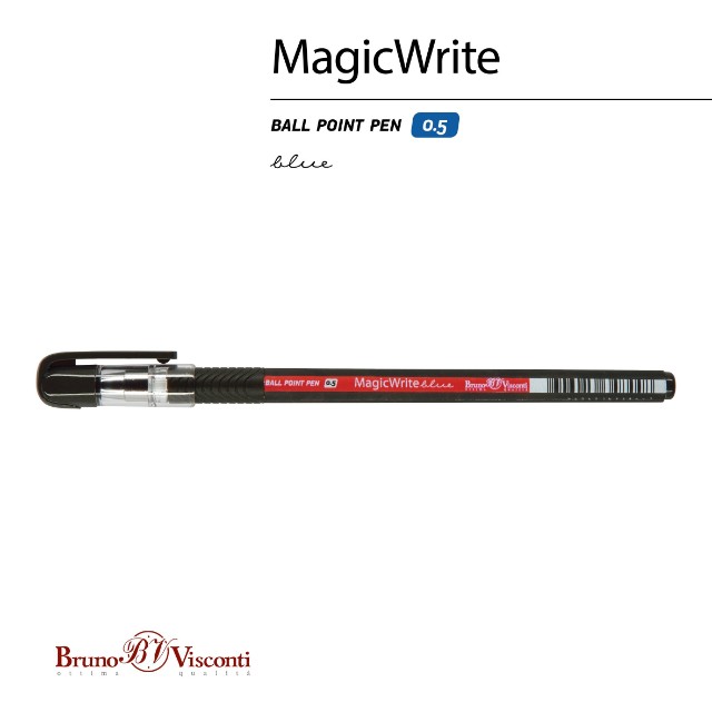 Ручка шариковая синяя BV MagicWrite Милитари 0.5 принт Превью 4