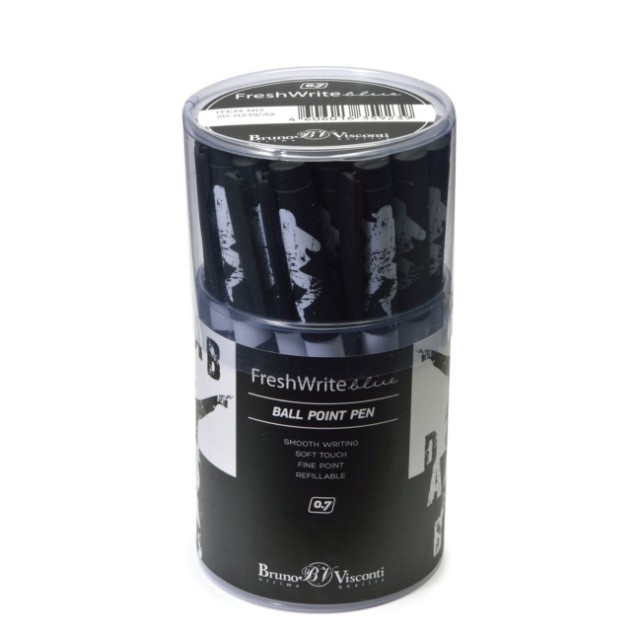 Ручка шариковая синяя BV FreshWrite Dab 0.7мм принт Превью 4