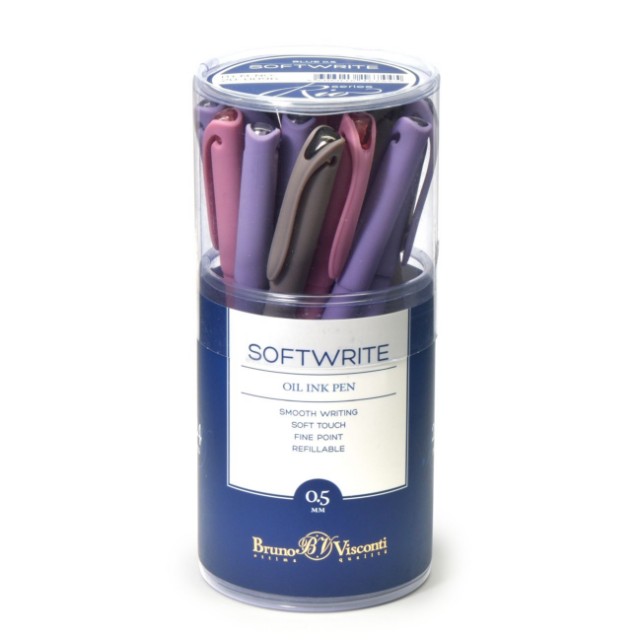 Ручка шариковая синяя BV SoftWrite RIO масляная 0.5 мм 5 ц Превью 5