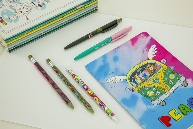 Ручка шариковая синяя BV HappyClick Милитари 0.5 Превью 3