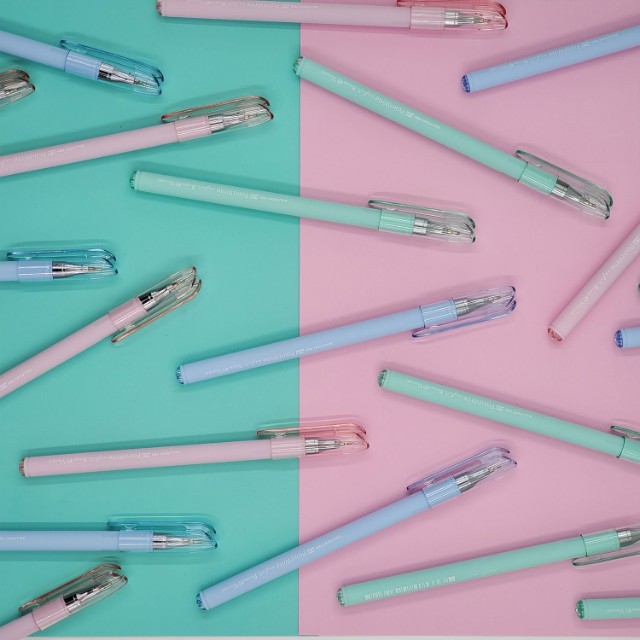 Ручка шариковая синяя BV PointWrite Zefir 0.38 корпус пастель Превью 9