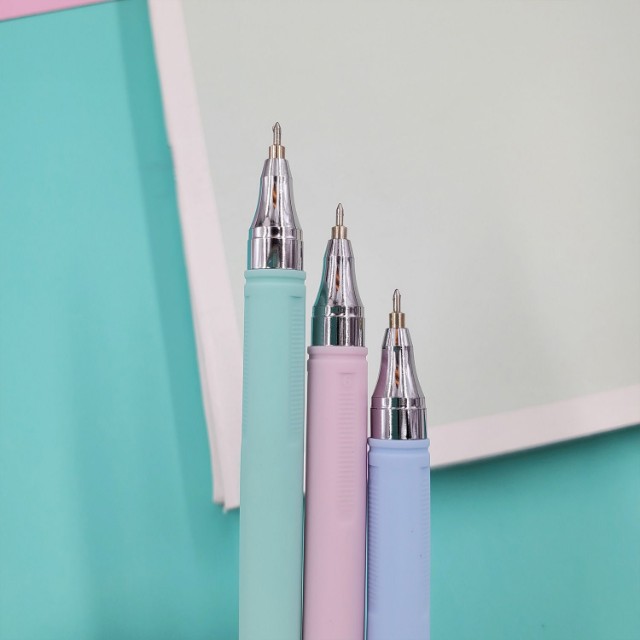 Ручка шариковая синяя BV PointWrite Zefir 0.38 корпус пастель Превью 6