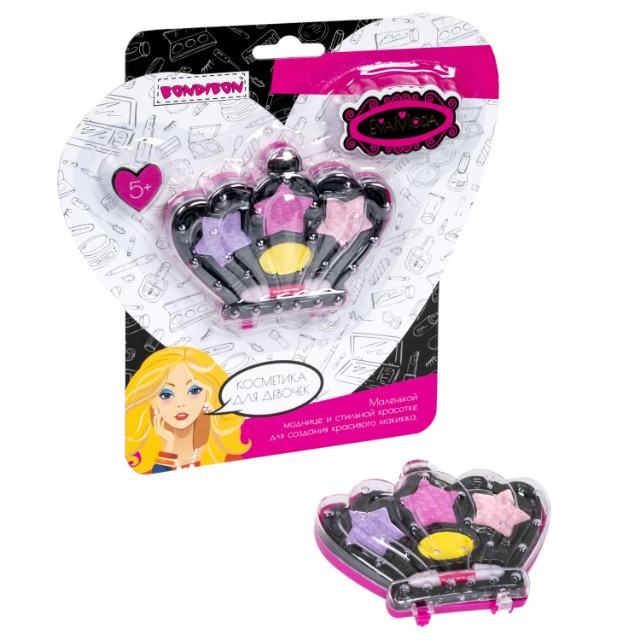 Набор детской декоративной косметики Bondibon Eva Moda Корона с тенями Превью 4