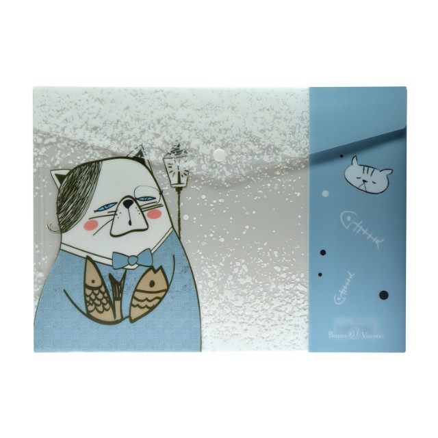 Папка-конверт А4 с рис BV Коты в японском стиле Превью 2