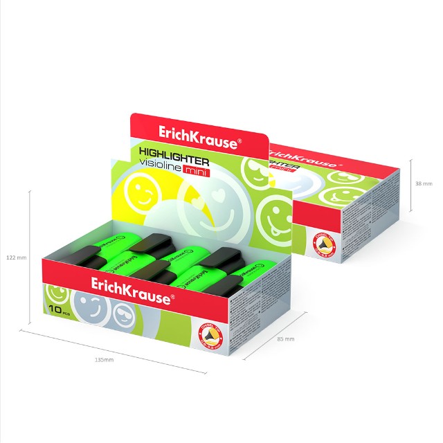 Маркер-выделитель зеленый 0,6-5,2мм Visioline Mini Превью 3