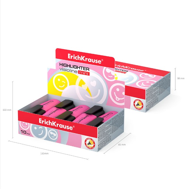 Маркер-выделитель розовый 0,6-5,2мм Visioline Mini Превью 1