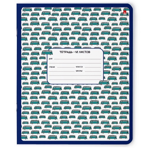 Тетрадь 12л линейка Happy Boy Превью 4