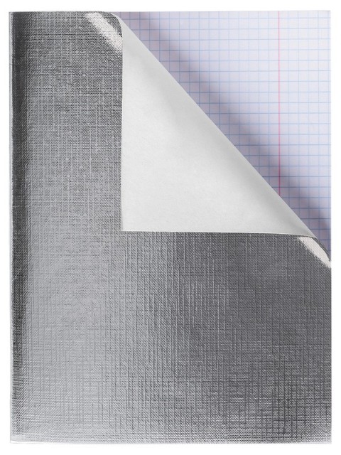 Тетрадь 48л кл Бумвинил Metallic Серебро Превью 1