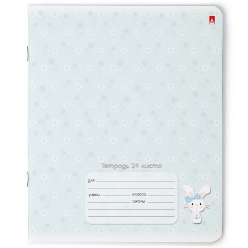 Тетрадь 24л клетка Зефирные зайчата Превью 6