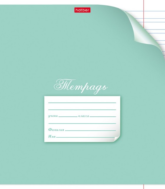 Тетрадь 12л линейка узкая Однотонная. С уголком ассорти Превью 4