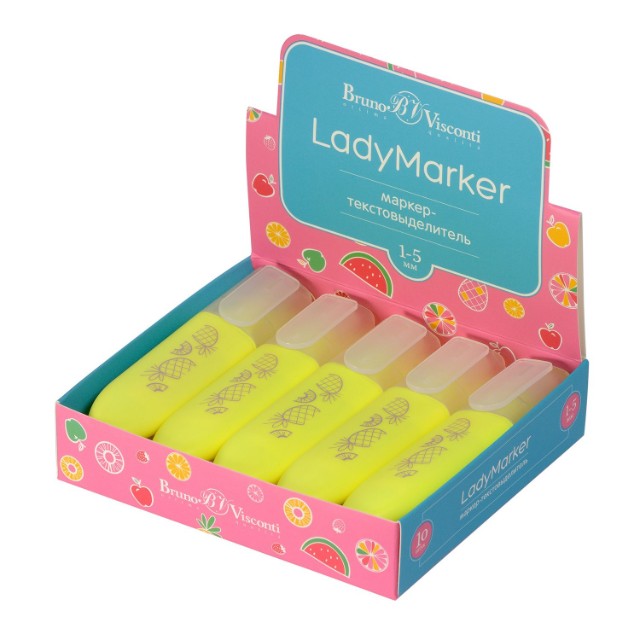 Маркер-выделитель желтый 1-5мм Превью 4